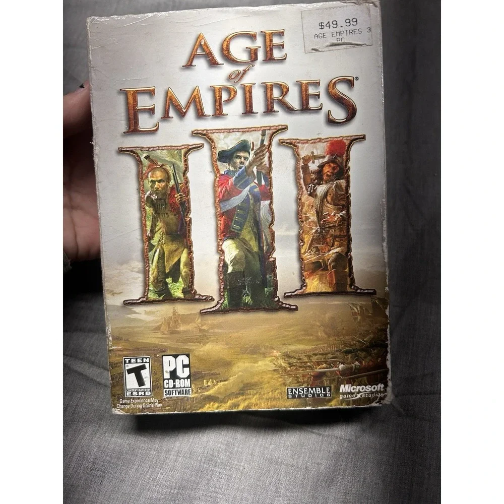 Age of Empires III (PC, 2005) 3-Disc Set Complete PC CD-ROM Windows